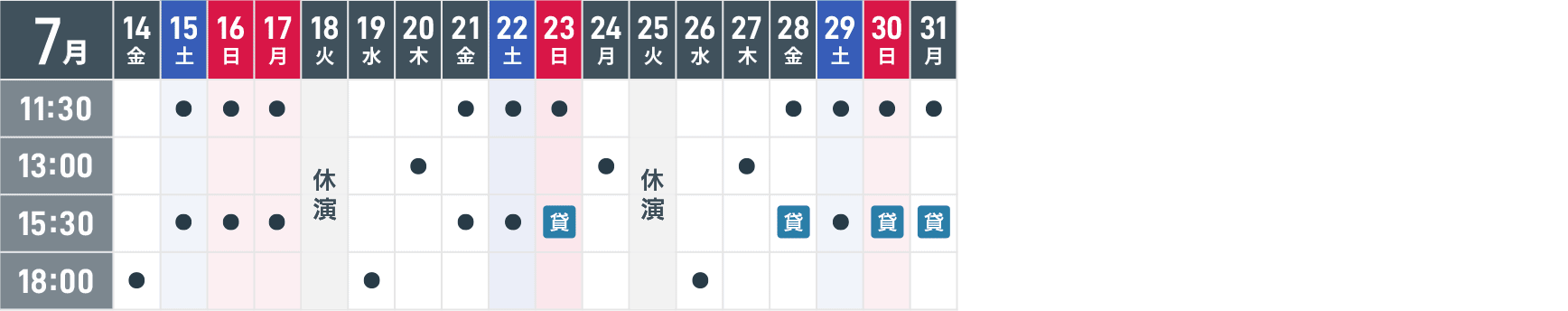 星取表 2023.7